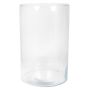 Jarrón cilíndrico de cristal SANYA OCEAN, transparente, 40cm, Ø25cm
