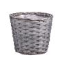 Cesta para flores AHMANIU, gris, 18 cm, Ø 22 cm