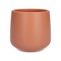 Cachepot ZIOKA en cerámica, terracota mate, 13,5cm, Ø14,5cm