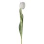 Flor artificial de tulipán GUSNAV, blanca, 50cm, Ø5cm