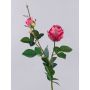 Rosa artificial CARUSA, rosa fuerte, 80 cm, Ø 8 cm