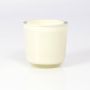 Pequeño recipiente para velas NICK, crema, 8cm, Ø8cm