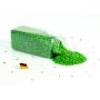 Granulado decorativo / Piedras decorativas ASLAN, color verde-rana, 3-8mm, 605ml bote, Producido en Alemania