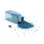 Granulado de conchas decorativo OLIVER, color azul oscuro brillante, 2-8mm, 605ml bote, Producido en Alemania