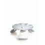 Portavelas de metal RAQUEL con pincho, para velas Ø7-8cm, blanco-plata, Ø12cm
