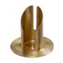 Portavelas de latón CONSTANCE, para velas de aprox. Ø4 cm, acabado cepillado mate, dorado, 8 cm, Ø9 cm