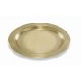Plato redondo para velas GREGORIA de metal, para velas de Ø7-8 cm, dorado, Ø11,5 cm