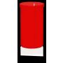 Luz de tumba REBECA, rojo-blanco, 10cm, Ø5,9cm, 50h