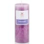 Vela perfumada rústica ASTRID, Lovely Lavender, violeta, 13cm, Ø6,8cm, 60h