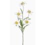 Edelweiss de plástico SOPHIA, blanco, 40cm, Ø5-6cm