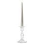 Candelabro de cristal ANAMARIA para velas cilíndricas, transparente, 15,3 cm, Ø 6 cm