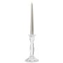 Candelabro de cristal ANAMARIA para velas cilíndricas, transparente, 19 cm, Ø 6 cm
