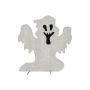 Figura decorativa de Halloween: silueta de fantasma SPOOKY GHOST, blanca, 58 cm