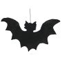 Figura decorativa de Halloween: silueta de murciélago «SPOOKY BAT», negro, 32 cm