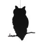 Figura decorativa de Halloween: silueta de búho «SPOOKY OWL», negro, 62 cm