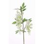 Rama de glicina de plástico NEZUMI, floración, blanco, 105cm