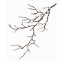 Rama de magnolia textil KOTORI, blanca, gris, 75cm, Ø0,5-1cm