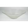 Frutero JANNE, forma de embudo / redondo, transparente, 11cm, Ø40cm
