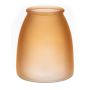 Jarrón pequeño de cristal EMORY, tierra-mate, 15cm, Ø13cm