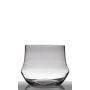 Portavelas para mesa SHANE, cónico/redondo, transparente, 25cm, Ø32cm