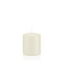 Vela votiva / vela de pilar MAEVA, marfil, 10cm, Ø8cm, 37h - Hecho en Alemania
