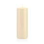Vela votiva / vela de pilar MAEVA, crema, 20cm, Ø7cm, 103h - Hecho en Alemania