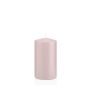 Vela votiva / vela de pilar MAEVA, rosa claro, 13cm, Ø7cm, 52h - Hecho en Alemania
