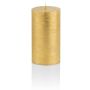 Vela de columna / Vela de Navidad MATHILDA, oro, 12cm, Ø5,8cm, 45h - Hecho en Alemania