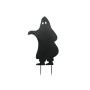 Figura decorativa de Halloween: silueta de fantasma SPOOKY GHOST, metal, negro, 75 cm