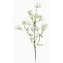 Rama de eneldo de plástico WINCENT con flores, blanco-verde, 80cm