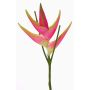 Flor de Heliconia de plástico TOMKE, rosa-verde, 80cm, Ø30cm