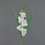 Gladiolo de plástico ELEA, blanco, 85cm, Ø3-10cm