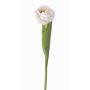 Tulipán de plástico ROMANA, blanco, 45cm, Ø6cm