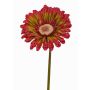 Gerbera de plástico ANNEMARIE, rojo-verde, 50cm, Ø10cm