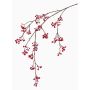 Rama de plástico de Symphoricarpos GESA con bayas, roja, 120cm