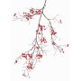 Rama de plástico de Symphoricarpos GESA con bayas, roja, 100cm