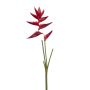 Flor de Heliconia de plástico KALIKA, 90cm, roja