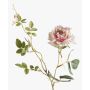 Rama de rosa artificial BEATA, rosa-blanco, 75cm