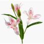 Lirio artificial KIMIKO, rosa-blanco, 60cm, Ø8-11cm