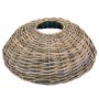 Soporte para árbol de Navidad, cesta JERICHO de ratán, gris-marrón, 18cm, Ø62cm