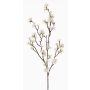 Rama de cerezo en flor artificial ARIELLE con flores, blanca, 100 cm, Ø 1,5-3,5 cm