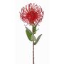 Alfiletero artificial Protea BAILY, rojo, 55 cm, Ø 10 cm