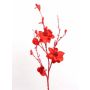 Rama artificial de magnolia SANDY, con purpurina, roja, 115 cm