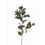Rama decorativa de acebo TIBAR con bayas, verde, 75 cm