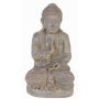 Figura de Buda SHANTA, meditando sentado, gris, 45cm