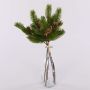 Ramo de ramas de abeto artificial BERHANE con piñas, verde, 35 cm