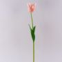 Flor de plástico «tulipán loro» PETSCHORA, albaricoque-rosa, 65 cm
