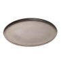Bandeja redonda de metal MELDOF, negra, 2 cm, Ø 55,5 cm