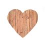 Plato decorativo de madera en forma de corazón HALFDAN, natural, 16 x 16 x 5,5 cm