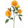 Rama decorativa de dalia QUINKA, naranja-amarillo, 70 cm